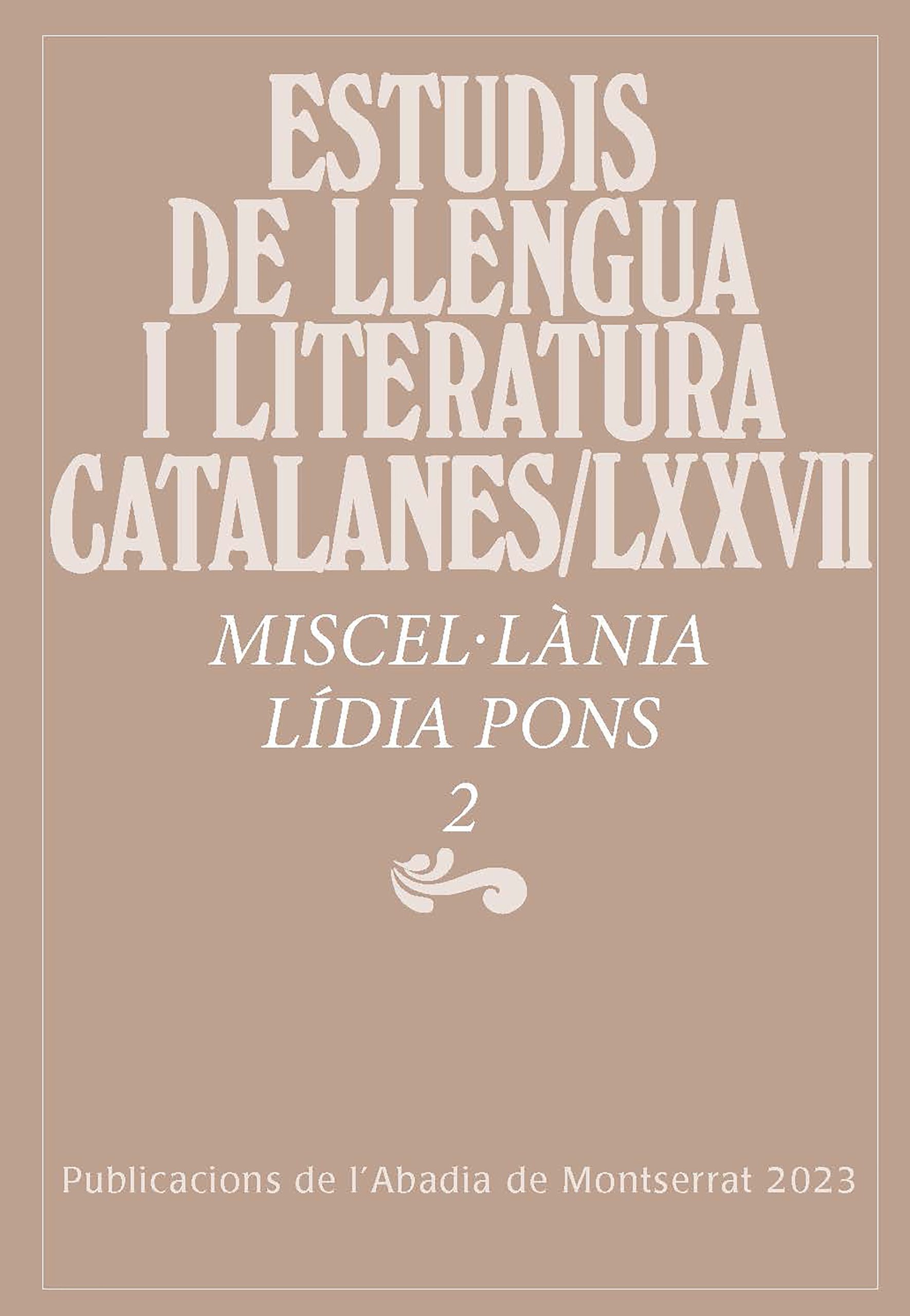 Miscel·lània Lídia Pons, 2