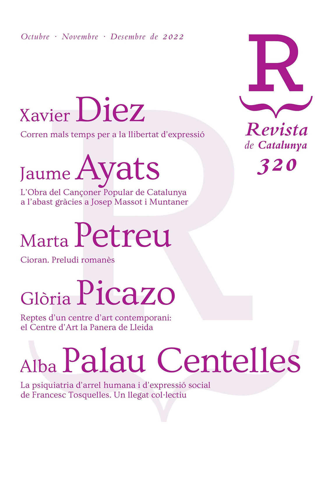 Revista de Catalunya. 320