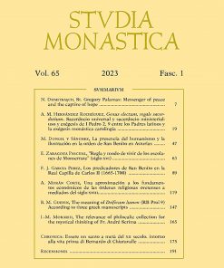 Studia Monastica. Vol. 65-1 (2023)